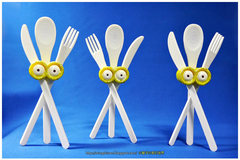 Minions eyes-Cutlery set