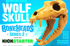 Timber Wolf Skull w/ Jaw Bone by 3DKitbash