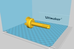 Ultimaker2 small spool holder (19mm hole)