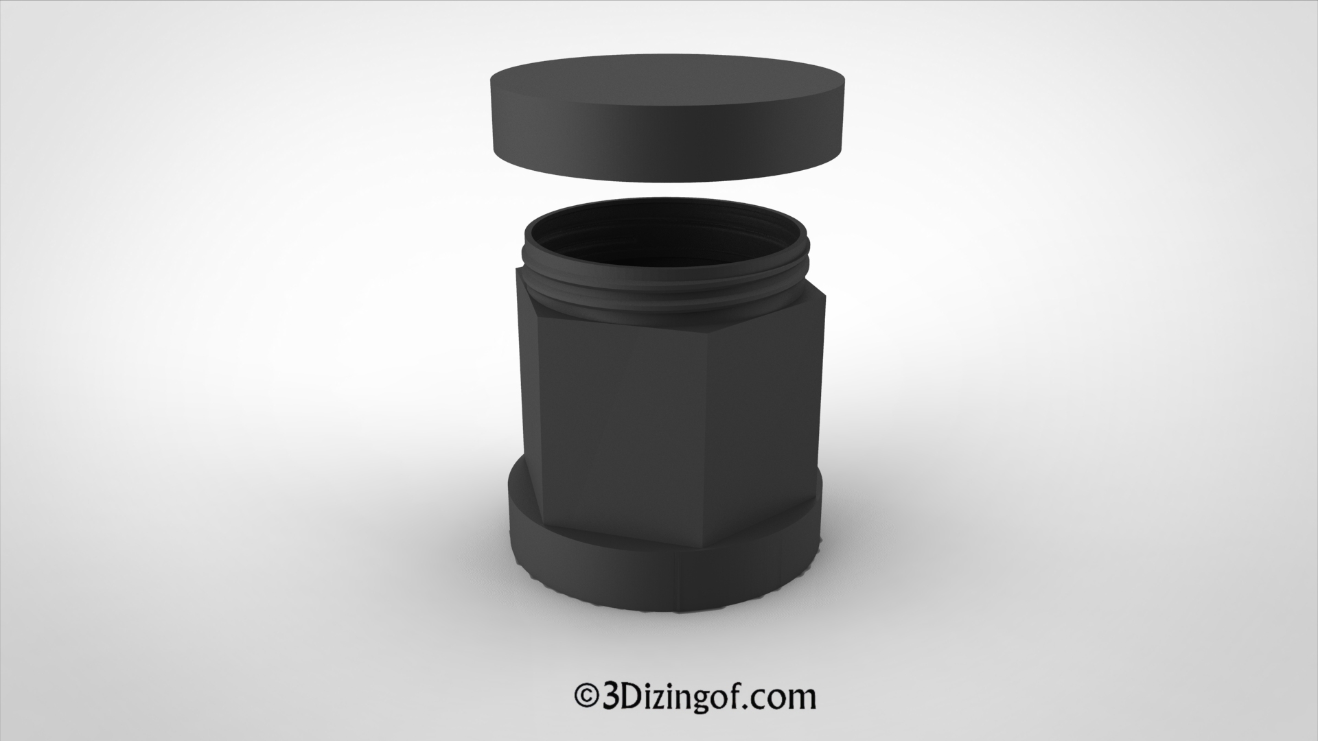 Hex Barrel for DIY polishing Tumbler by Dizingof