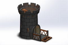 Castle dice tower