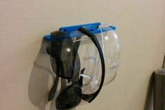 Safety glasses holder - wall-mount