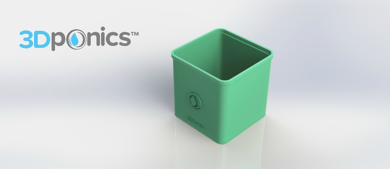 Square Pot - 3Dponics Cube System