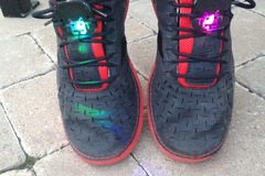 Glowing Space Invader Shoe Lace Accessory