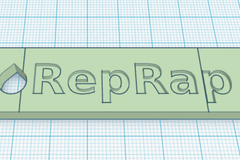 RepRap logo keyring