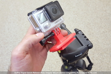 GoPro Tripod Quick-Release Plate Adapter Mount (Hama-compatible)