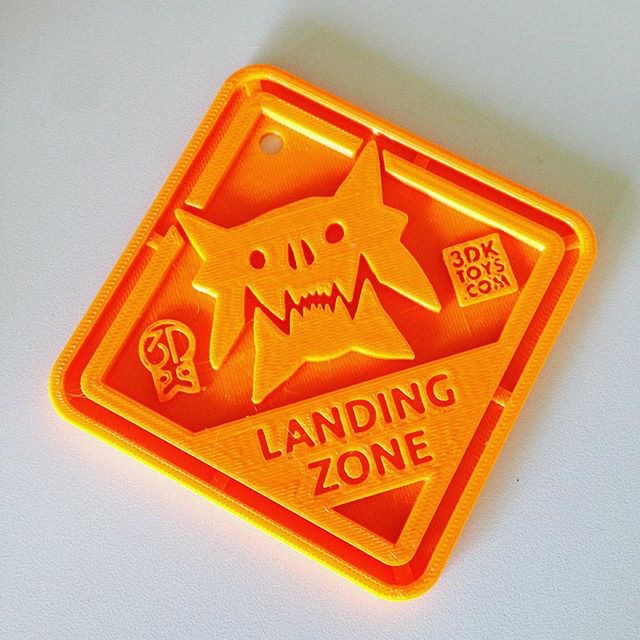#QuinSaga: Monster Landing Zone Plaque - via 3DKToys.com