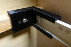 Cabinet door slide holder (parametric)