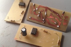 Circuit template for circuit with one 555 timer