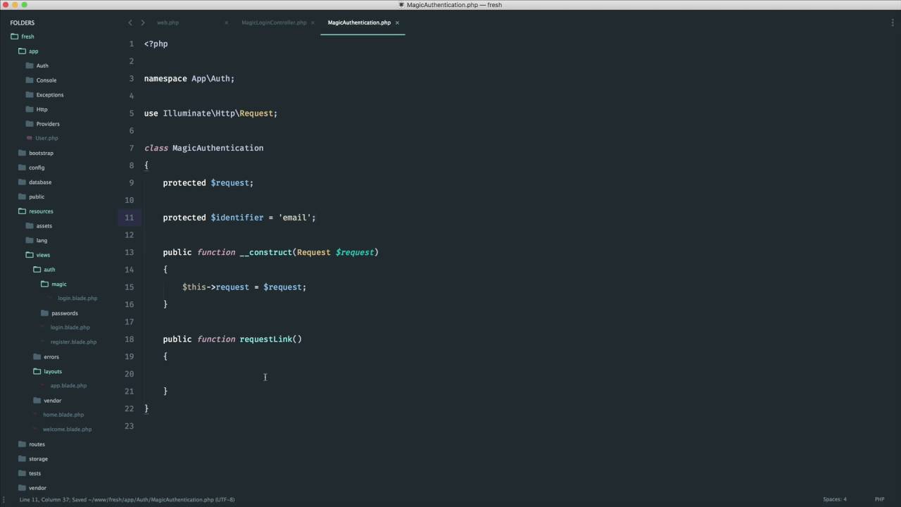 Root режим. Namespace php. User php. Цветовые схемы Sublime text 3 Oceanic.